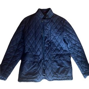 Ted baker jacket size 2 quilted navy/black